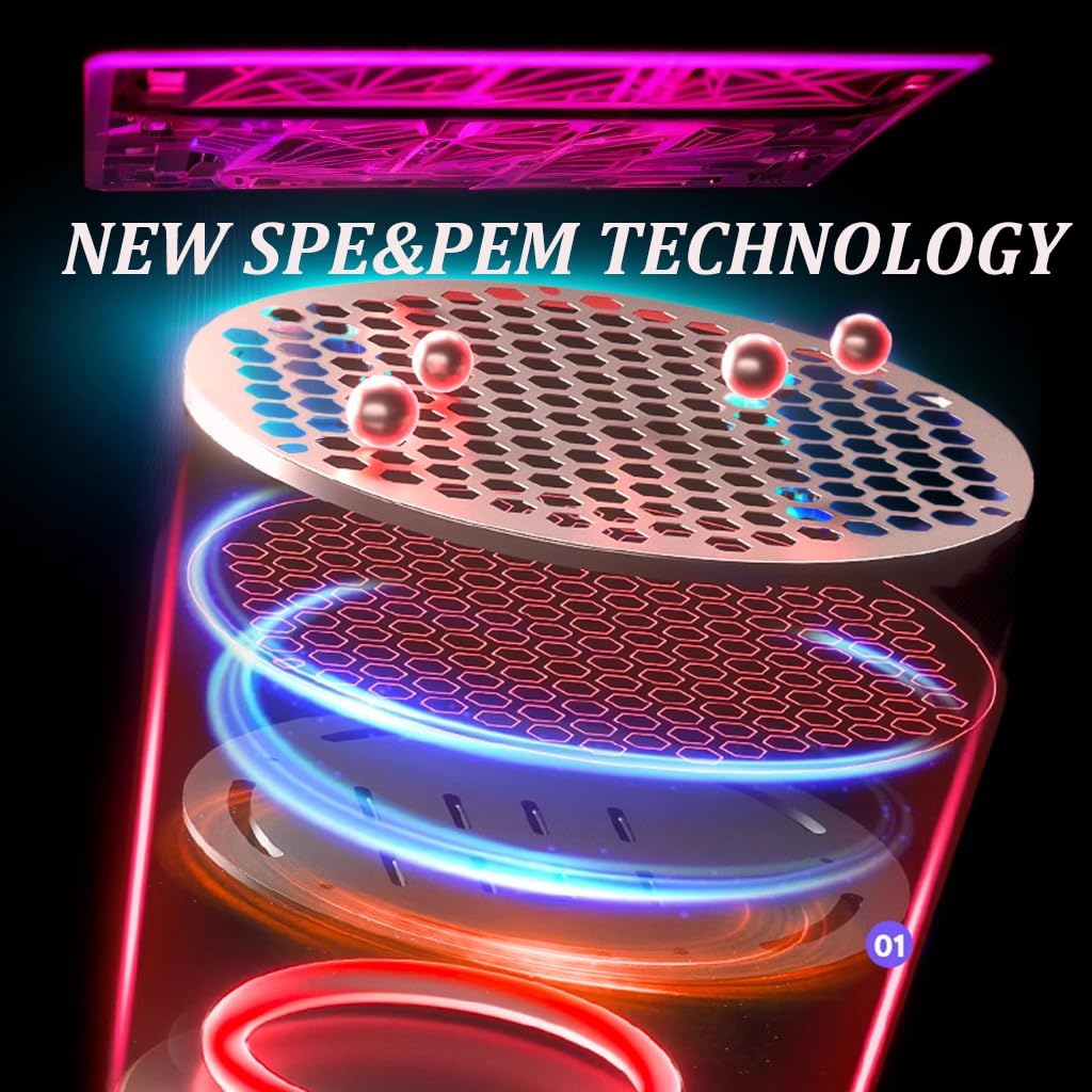 Hydrogen Water Bottle Generator Portable Glass Health Cup Hydrogen Rich Water Ion Machine, Hydrogen Water Machine Improve Water for Home, Office, Travel, Hiking, Camping, Daily Drinking-Rosegold