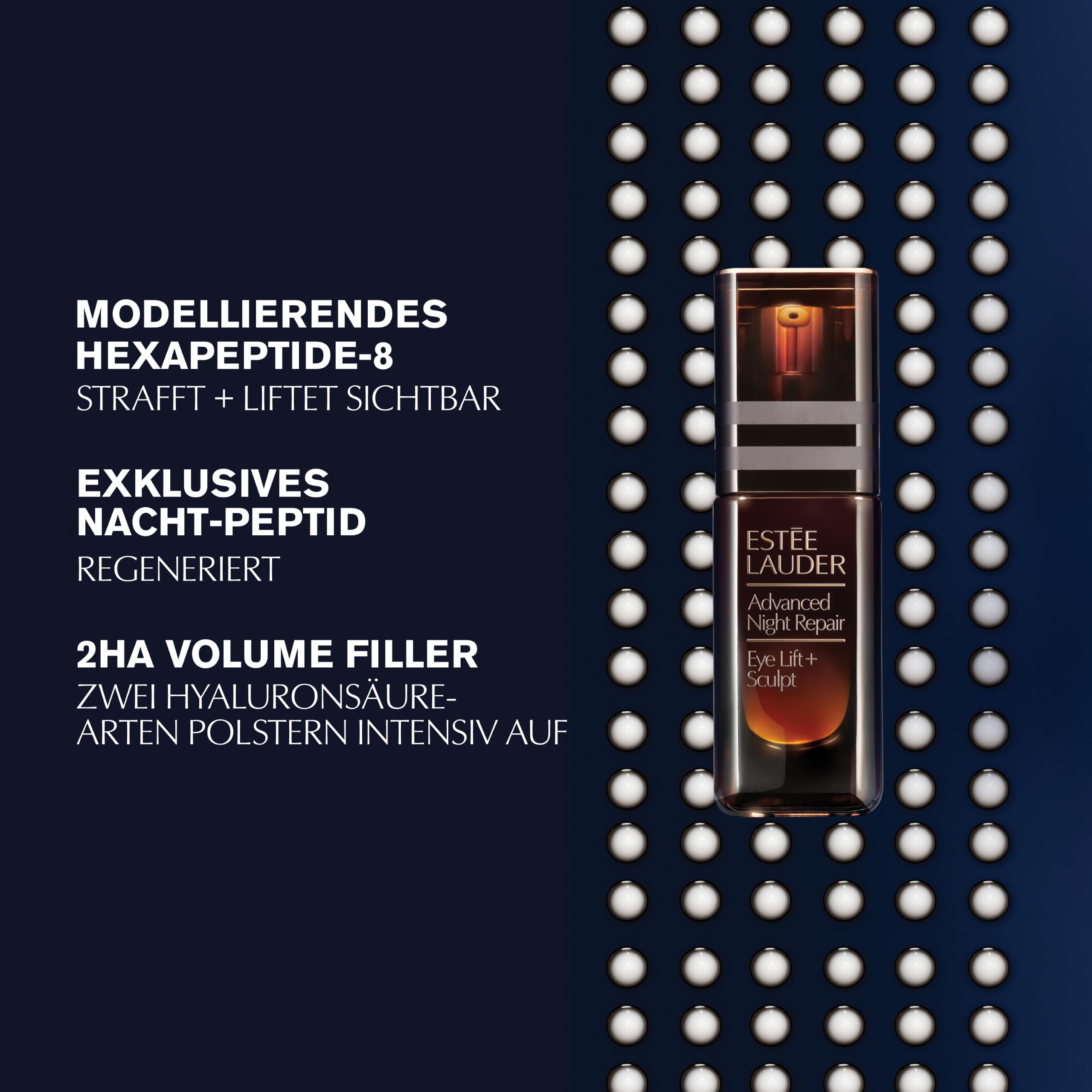 Estée Lauder Advanced Night Repair Eye Lift + Sculpt | Augencreme mit Hyaluron & Peptiden | Sichtbarer Eye-Lift-Effekt nach nur einem Flakon | Gegen Falten & Augenringe, 15ml
