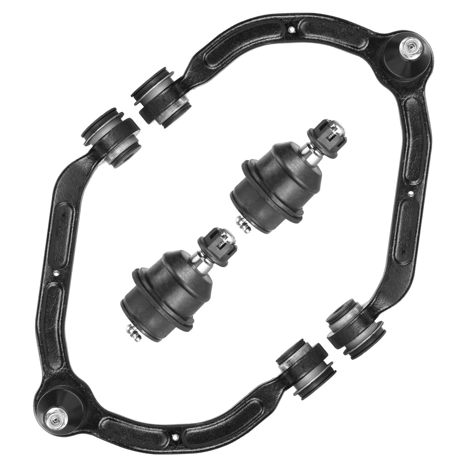 Front Suspension Upper Control Arms with Ball Joint Kit 2WD 4WD for Dodge Dakota 2005-2010, for Ram Dakota 2011, for Mitsubishi Raider 2006-2009 (4Pcs