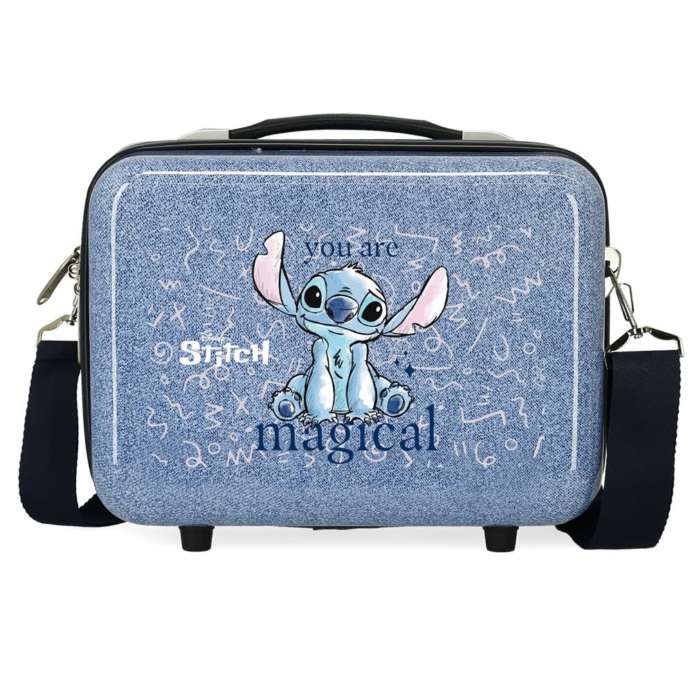 Joumma Disney Stitch You Are Magical Nececer Adattabile Blu 29 x 21 x 15 cm Rigido ABS 9,14 L 0,8 kg, blu, Necessità adattabile