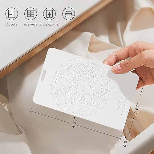 Miniatura 4 de MitFlor - Bolsitas de lavanda para cajones y armarios, ambientador de armario mejorado, tarjetas perfumadas de EVA, impermeables y duraderas, sobres