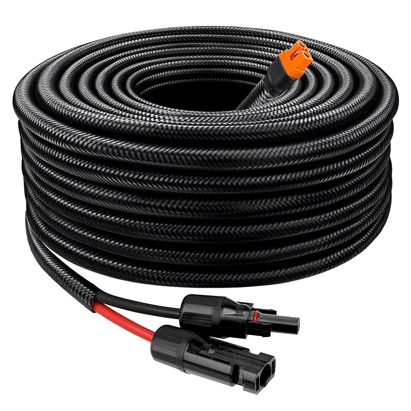 Cabo Solar para XT60i MOOKEERF 10 AWG com Revestimento Retardante de Chamas 6,1 m