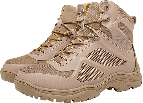 Miniatura 2 de Botas de senderismo transpirables para hombre, antideslizantes, para senderismo, montañismo, ligeras, para escalada en roca, talla grande, Arena