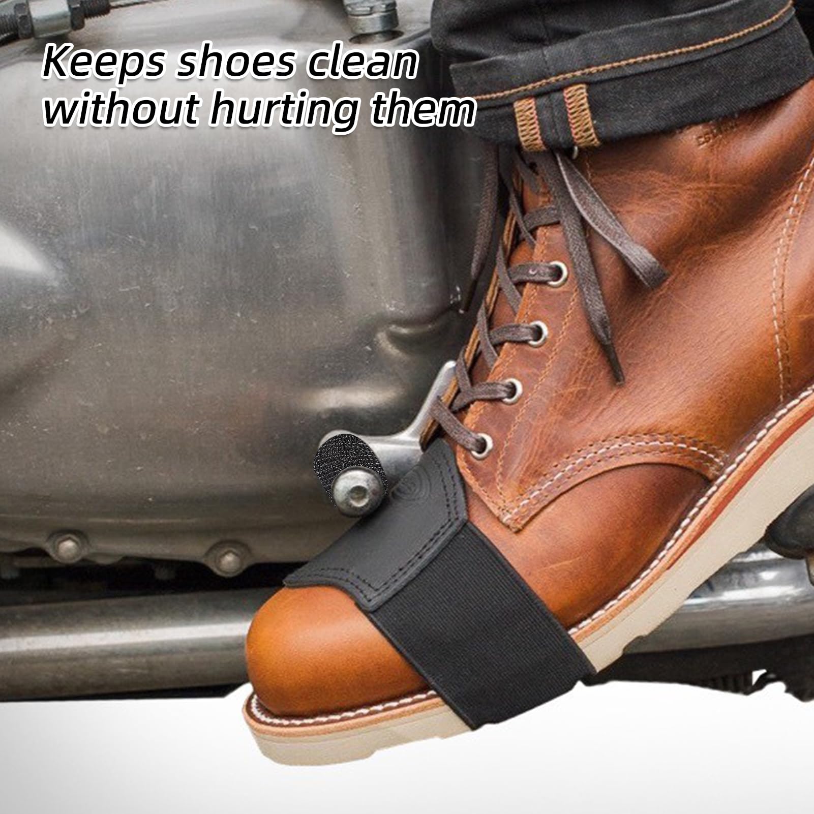 NICENEEDED 8 Rotoli Protezione per Scarpe Cambio Moto, Copertura del Cambio della Motocicletta Autoadesiva in Tessuto Non Tessuto