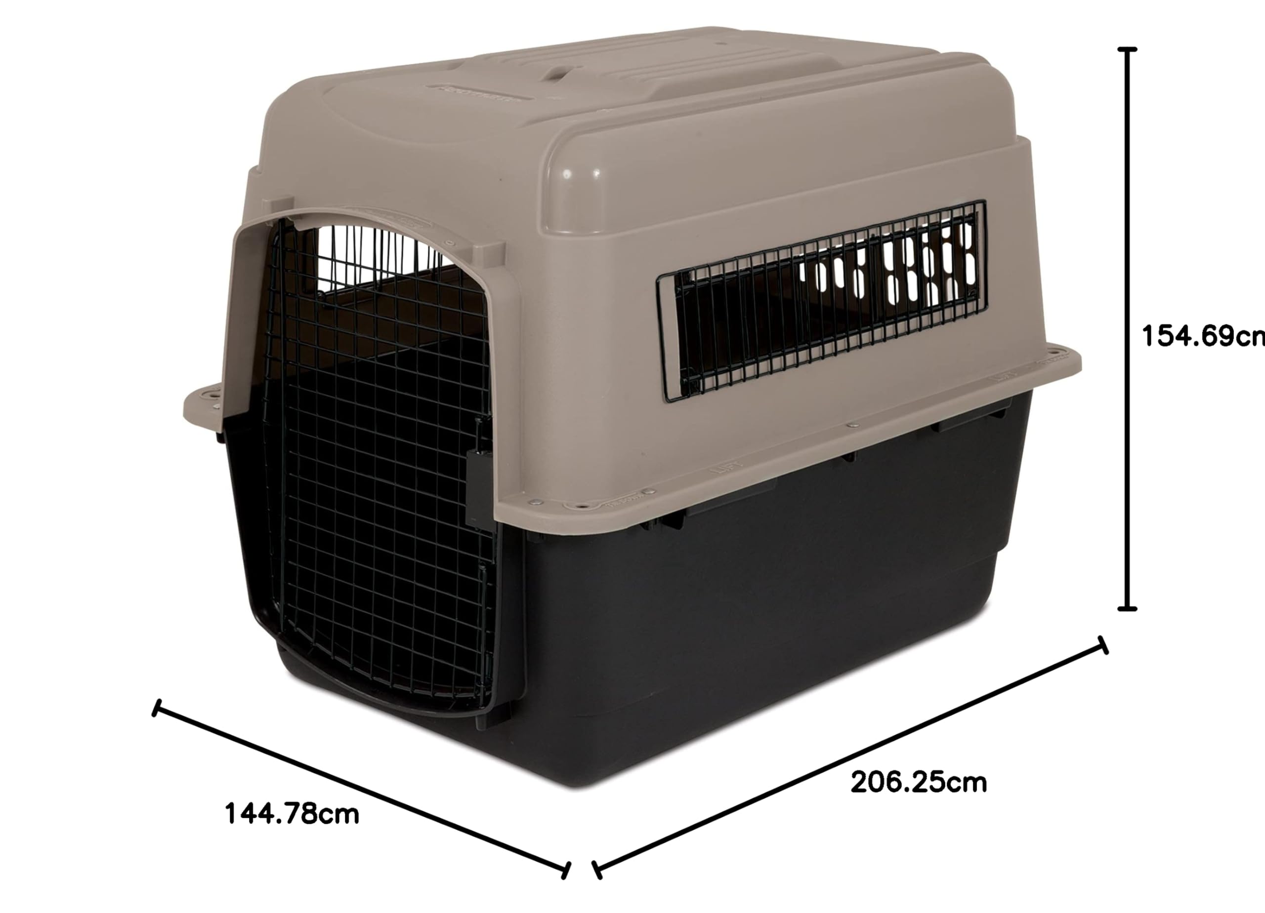 Trixie VARI Kennel V, 81 cm, schwarz/beige