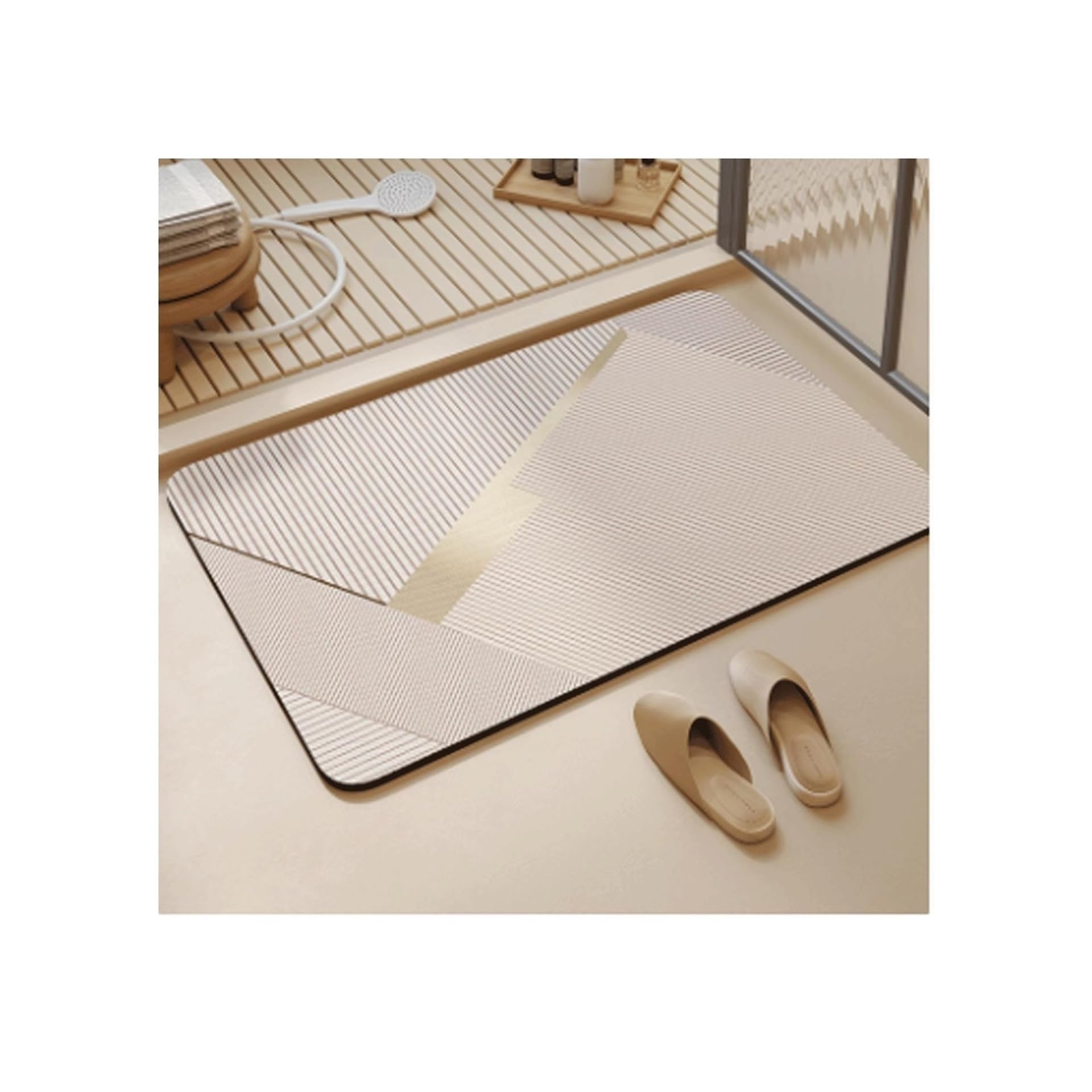 Tapis de salle de bain en diatomite 40cm ColorA absorbant et antidérapant