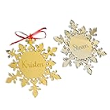 Christmas Tree Ornaments, Personalized Mirrored Acrylic Snowflakes, Hanging Name Ornaments, Handmade Crystal Keepsake Gift, Christmas 2025, Gift Name Tags, Xmas Tree Decorations Snowflake Pendant