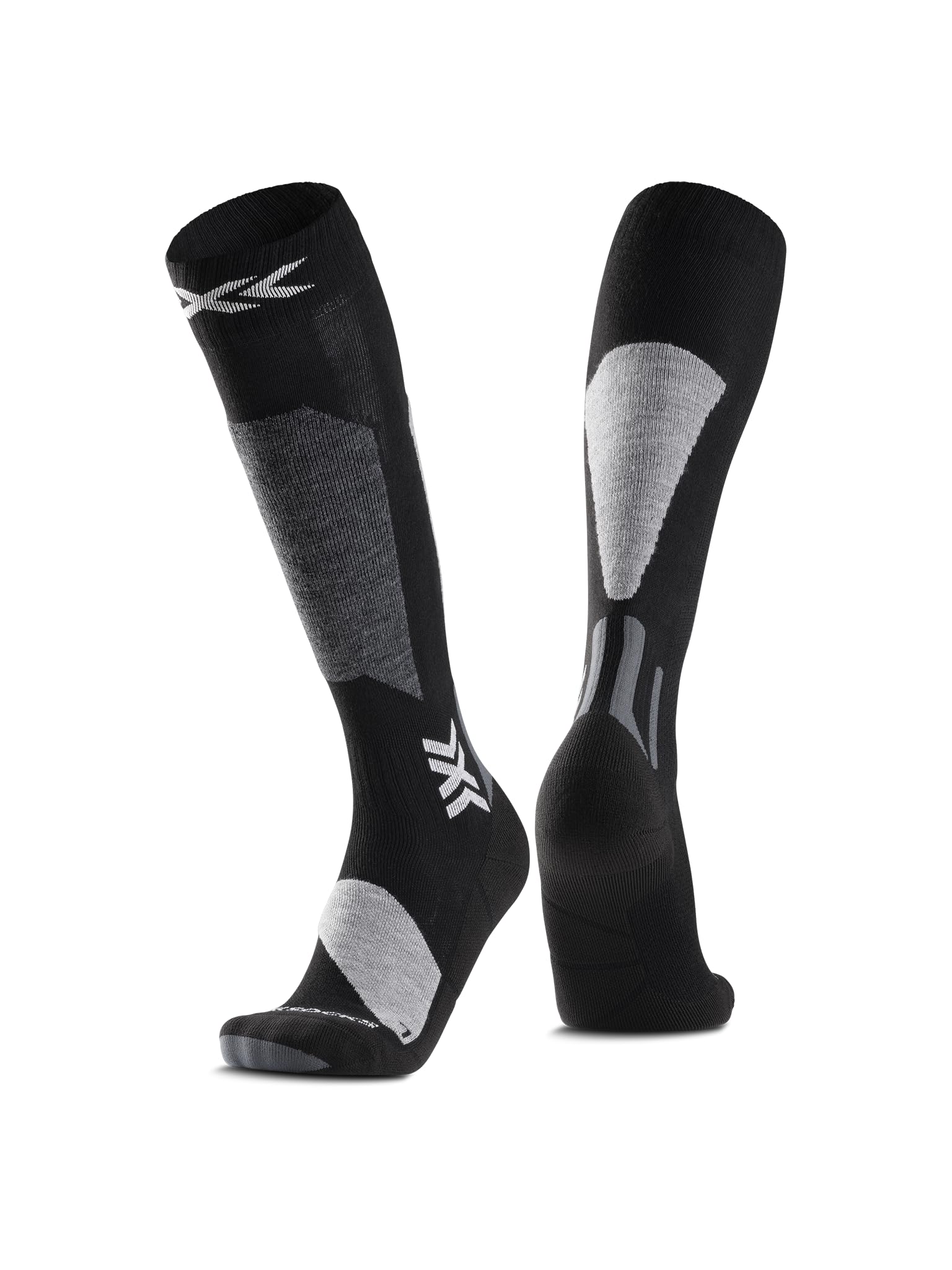 X-SOCKS SKI DISCOVER OTC Ski Socks (OTC) – Black/Light Grey, 35-38