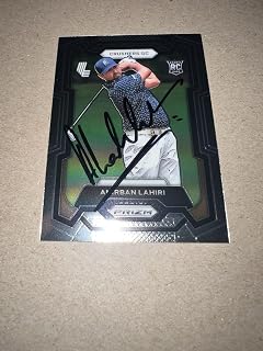Anirban Lahiri Signed 2024 Panini Prizm Trading Card (5) LIV Golf Crushers GC - Autographed Golf Equipment