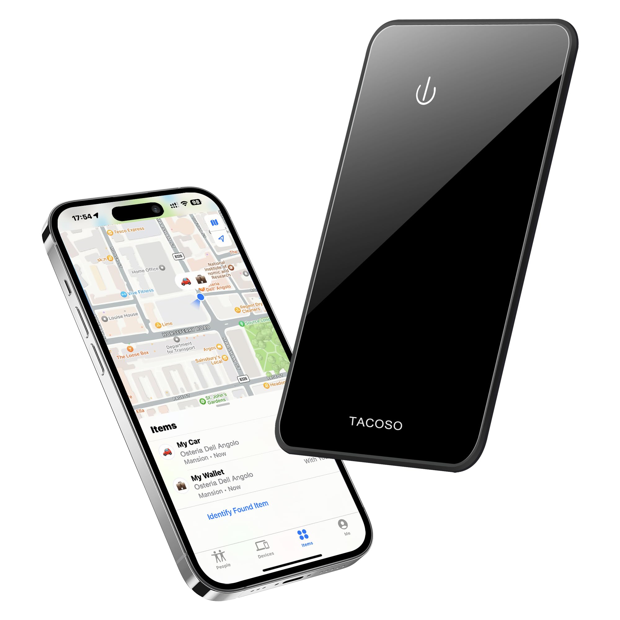 Wallet Tracker Card for Apple Find My(iOS Only) [Apple MFi Certified] - Smart Card Purse Finder & Item Locator for Wallet, Luggage Tags, Purse, ID Card, Bag - IP68 Waterproof (Black, 1 PCS)-image-30