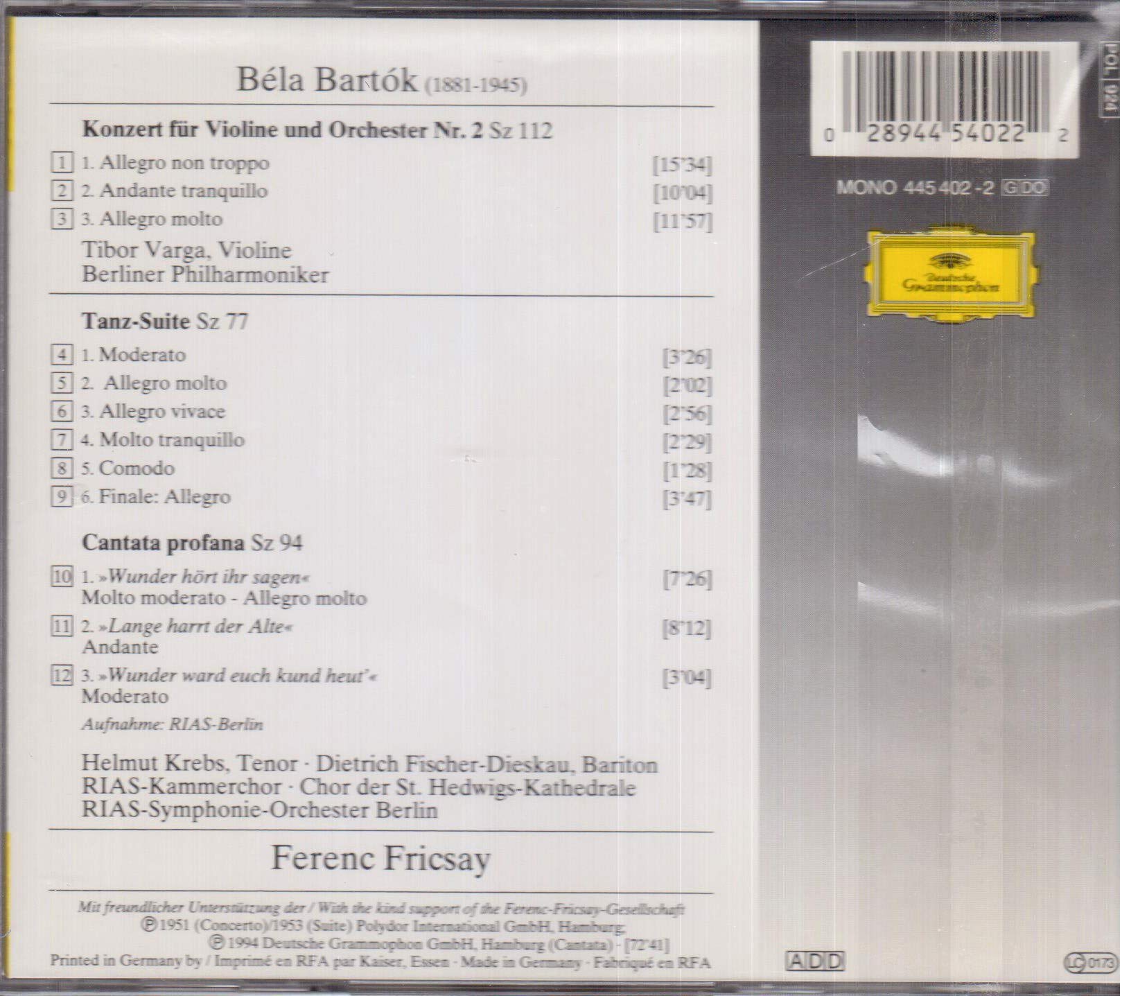 Violinkonzert 2/Tanzsuite/+