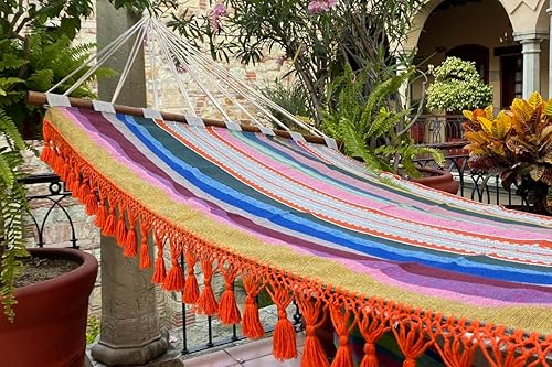 Miniatura 3 de Hamaca, tejida a mano, multicolor, fabricada en México por Verve CULTURE