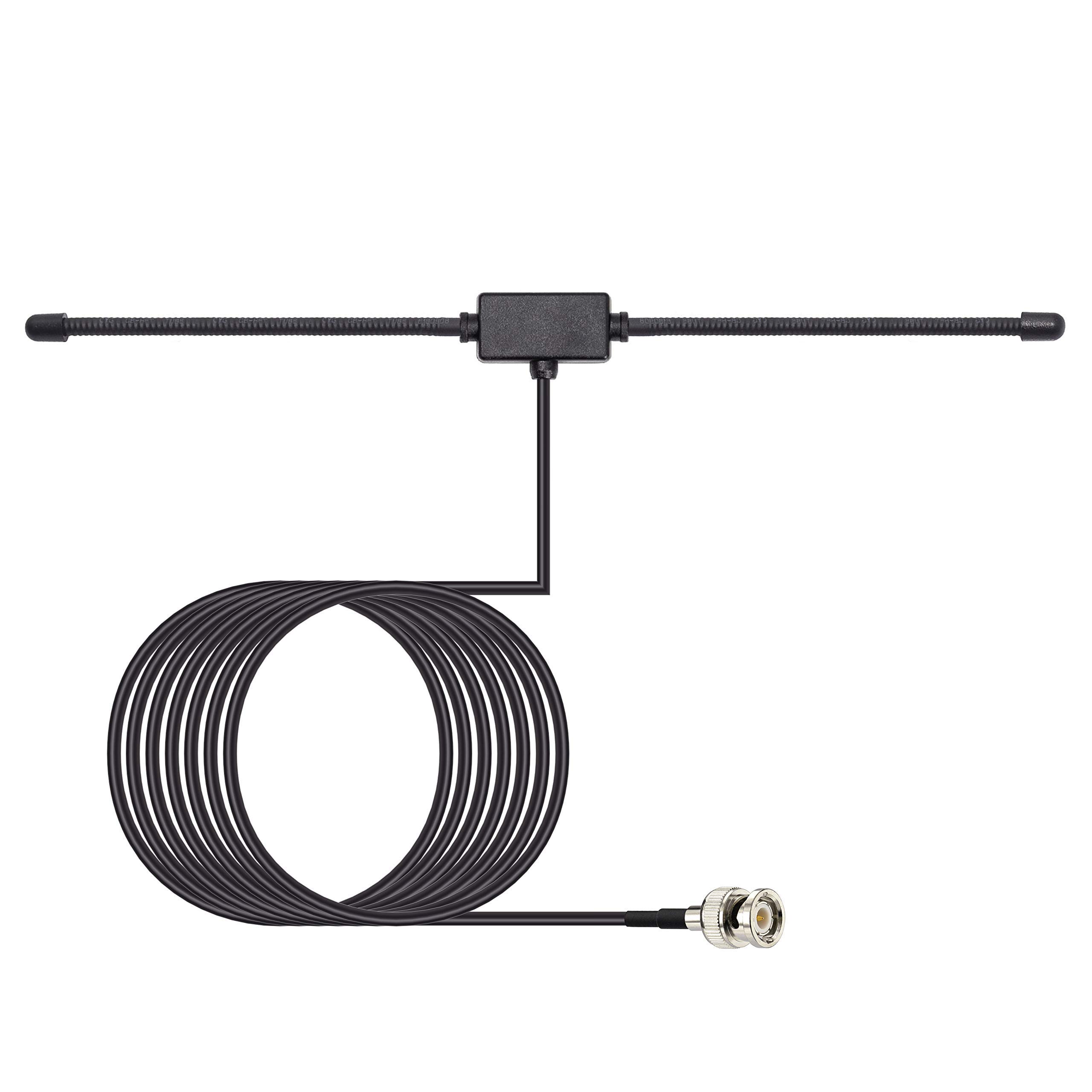 Antenna Telescopica BNC Maschio Bingfu 115cm, 7 Sezioni Per Radio CB E Scanner (25-1200 MHz)