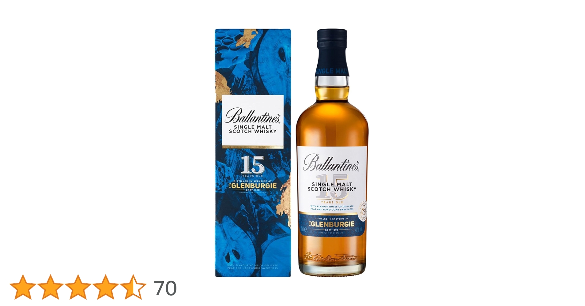 Ballantine's Glenburgie 15年 グレンバーギー15年 バランタイン シングルモルト グレンバーギー 15年 700ml 40度