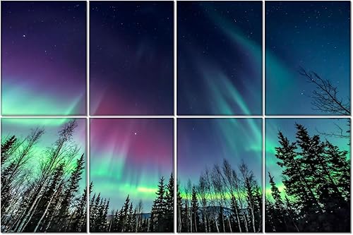 Miniatura 2 de HONORIA Paquete de 8 paneles acústicos artísticos de 48 x 32 pulgadas, paneles de pared autoadhesivos insonorizados, paneles de pared acústicos