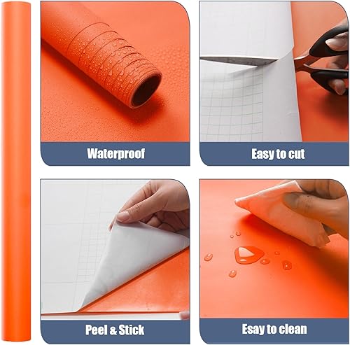 Miniatura 5 de WADILE - Papel pintado despegar y pegar 15.9 x 78.7 pulgadas, papel de contacto extraíble para armarios/encimeras impermeable, papel de pared para