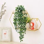 Dremisland 2Pcs Plantes de suspension artificielles-Plantes de suspendre artificielles Pot de verglas Decor-Eucalyptus Mandala Snow Pois Vine en pot Plantes pour bureau Agritourisme Maison Intérieur Extérieur Décor