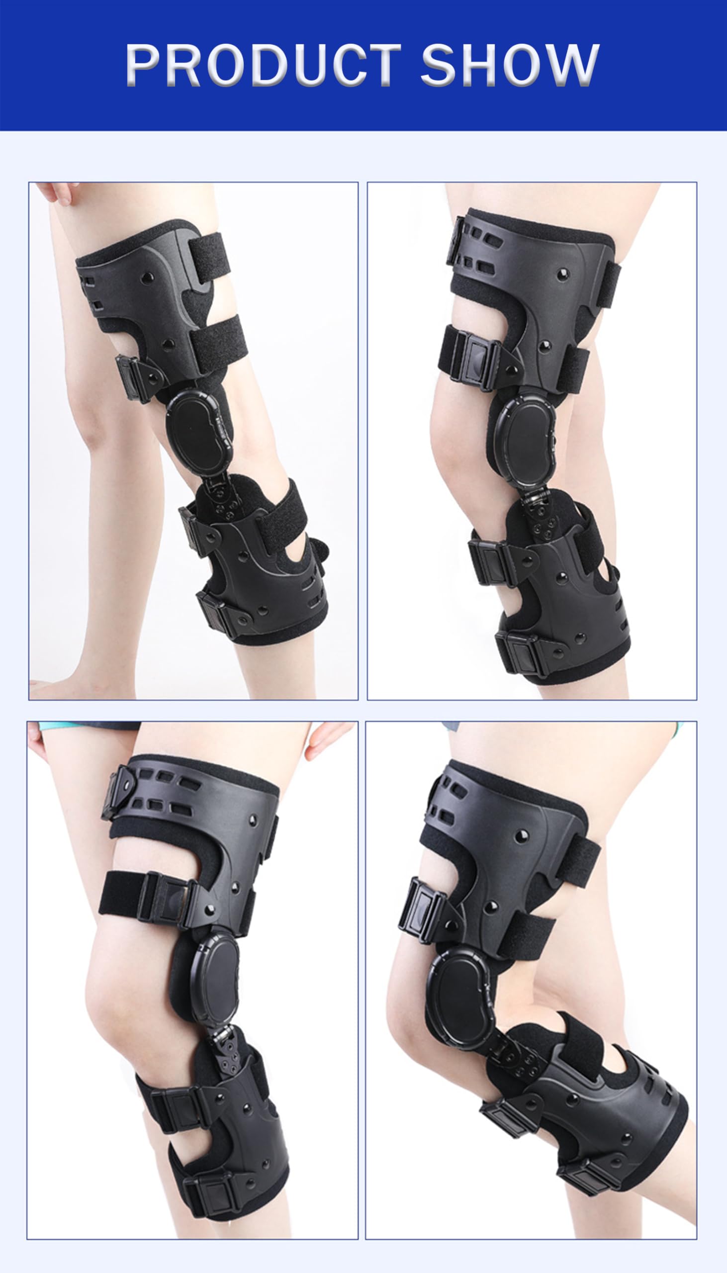 Soporte De Rodilla, Rodillera para Artrosis, Rodillera Unilateral Ajustable, Inmovilizador Y Estabilizador De Rodilla para Valgo Y Valgo De Rodilla, Desgarro De Menisco Y,Right