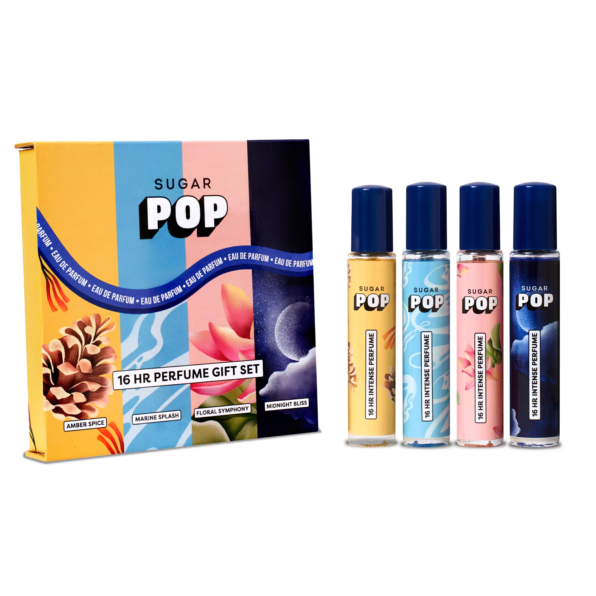 SUGAR POP 16 HR Perfume Set - 15 ml - Set of 4 - Ideal for gifting | Lasts up to 16 Hours | Hypoallergenic | Eau De Perfume | Unisex-image-3