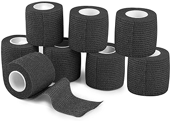 Self Adhesive Cohesive Bandage Wrap - Black