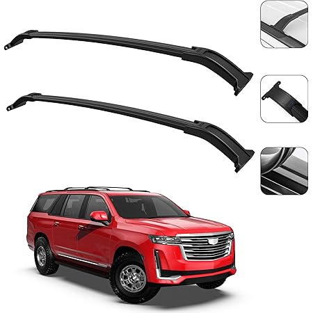 MOSTPLUS Roof Rack Cross Bar Rail Compatible for GMC Yukon/Chevy Tahoe/Cadillac Escalade with Side Rails 2015 2016 2017 2018 2019 2020 Cargo Racks Rooftop Luggage Canoe Kayak Carrier Rack