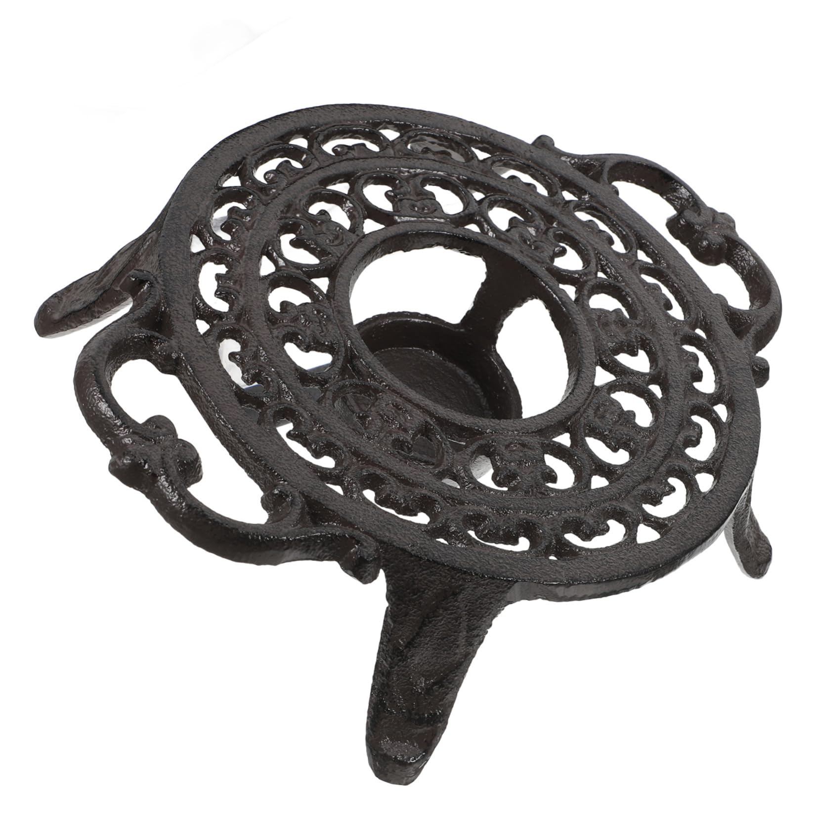 PRETYZOOM Decorative Cast Teapot Warmer with Tripod Stand Elegant Candle Holder for Brewing Tea Coffee Warming Milk for Home and Office Use Multipurpose Beverage