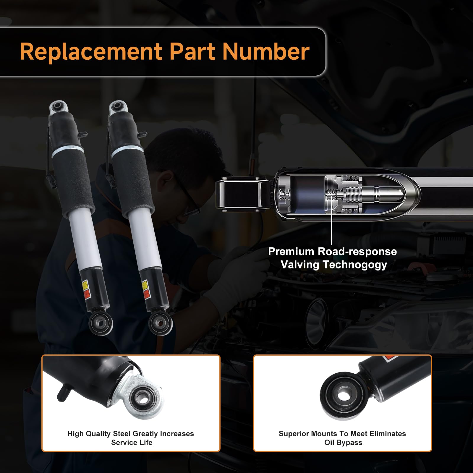 Amazon.com: 84176675 Rear Strut Shock Absorber Magnetic Control (2 