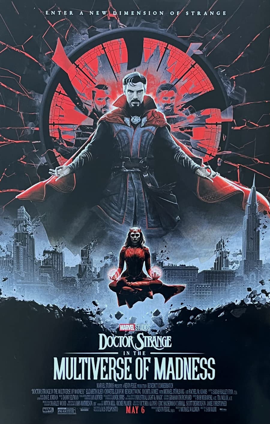 DOCTOR STRANGE IN THE MULTIVERSE OF MADNESS MOVIE POSTER 1 Sided ORIGINAL MINI SHEET 11x17