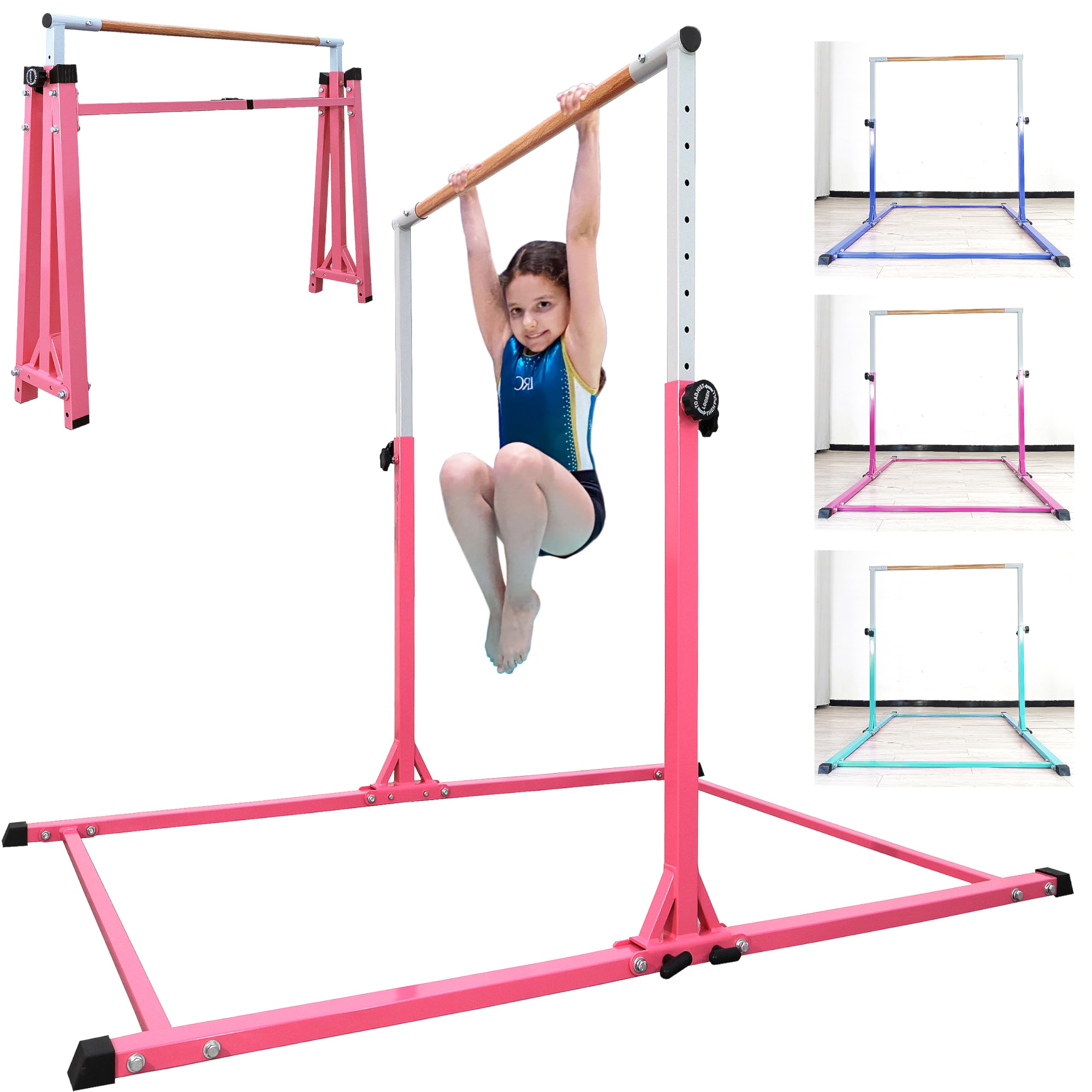 Seliyoo Gymnastics Bar for Kids Toddlers Ages 3-18