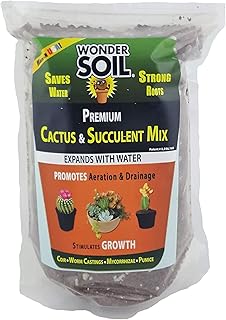 Sponsored Ad - WONDER SOIL | Organic Cactus & Succulent Soil (12 Quarts). Fast Draining Ready to Plant Coco Coir Loaded w/...