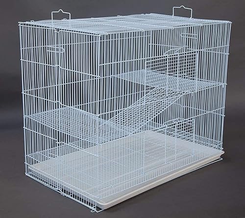 Miniatura 10 de Jaula de 3 niveles para animales ratas petauros del azúcar chinchillas hurones 24 pulgadas de largo x 16 de profundidad x 24 de alto