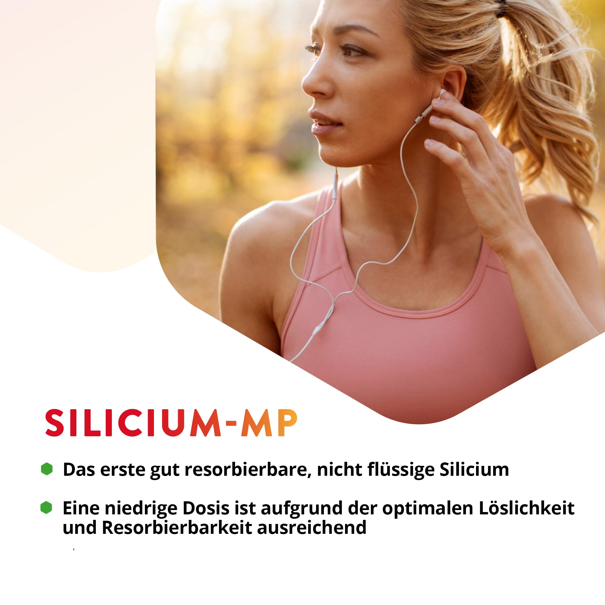 Vitals - Silicium-MP 100 Kapseln mit Mesoporosil, optimal resorbierbarem Silicium. Mit natürlichen Hilfstoffen aus Reis und Maniok. Einzigartige Form von Silizium.
