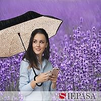 Vista 61 de SIEPASA Paraguas invertido invertido de 49/56 pulgadas, doble toldo extra grande, ventilado, resistente al viento, impermeable, paraguas de golf