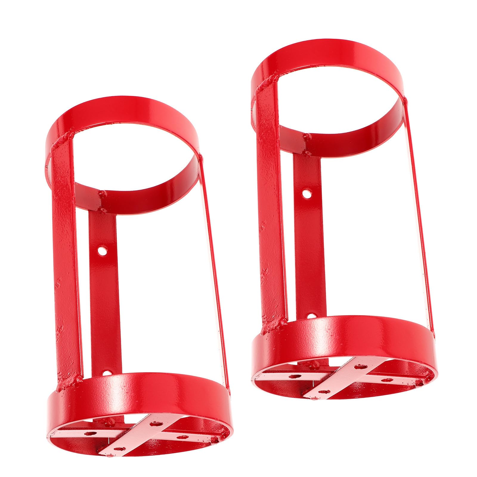 2 Piezas Soporte para Extintor de Incendios, Soporte de Pared para Extintor, Hierro, Rojo, Acceso Rápido, Optimiza Espacio, para Uso Doméstico y Montaje en Pared