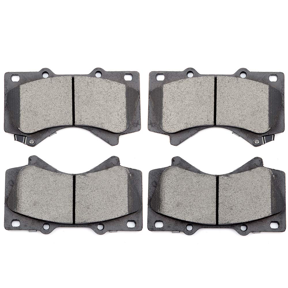 cciyu D1303 Front Ceramic Brake Pads Kits fit For 2008-2011 2013-2019 For Lexus LX570,2008-2011 2013-2019 For Toyota For Land Cruiser,2008-2019 For Toyota For Sequoia,2007-2019 For Toyota For Tundra