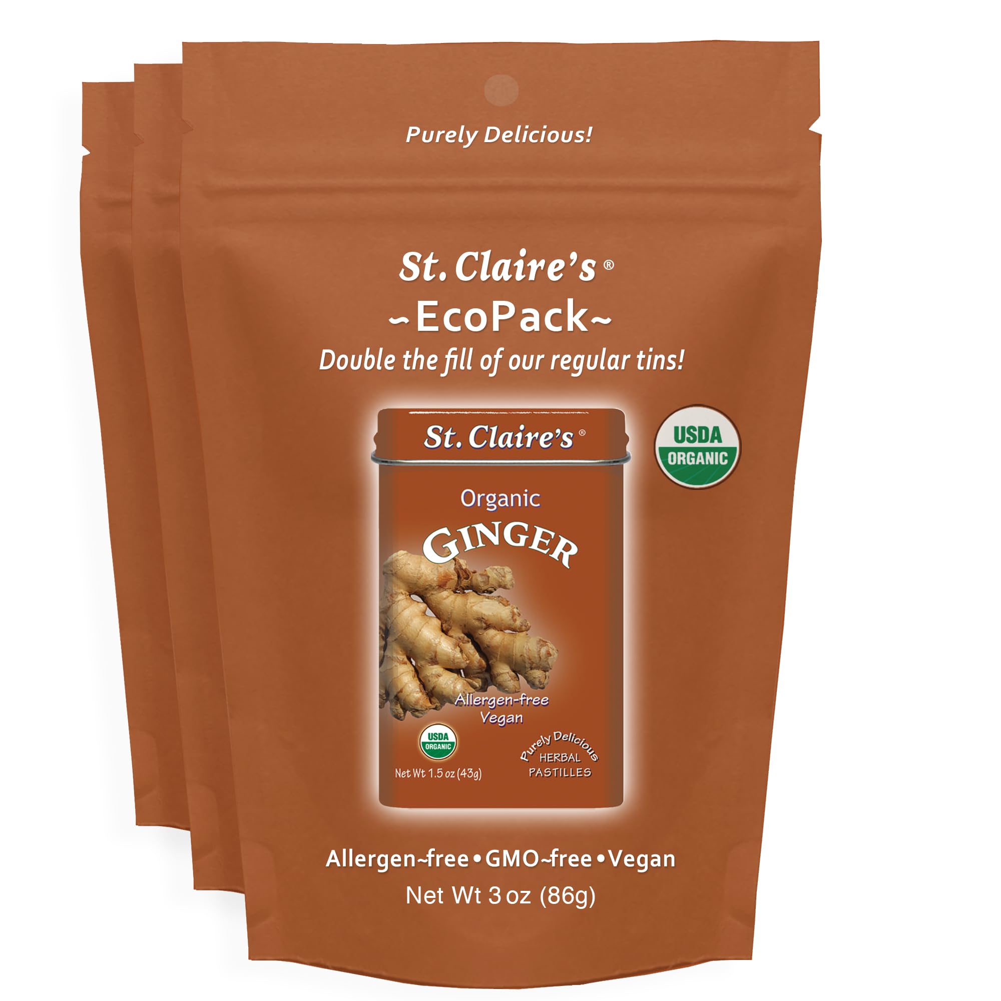 Amazon.com : St. Claire's Organic Ginger Pastilles – 3-Pack