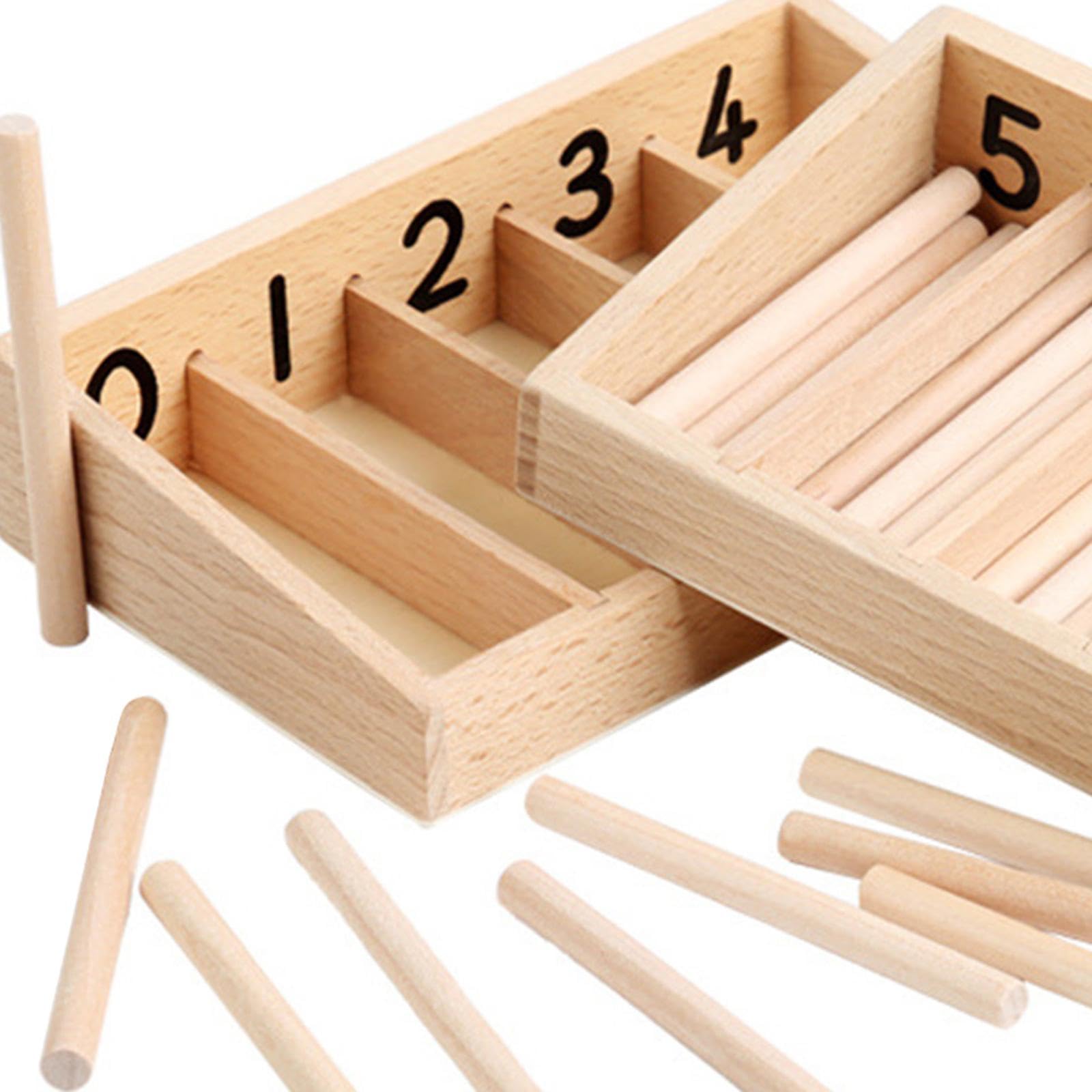 Caja de Husos, Juguetes Educativos para, Material Didáctico para Niños Y Niñas.
