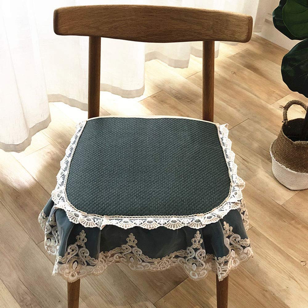 Coussin de siège en soie glacée 45x45 cm lot de 2 pour chaise de salle à manger