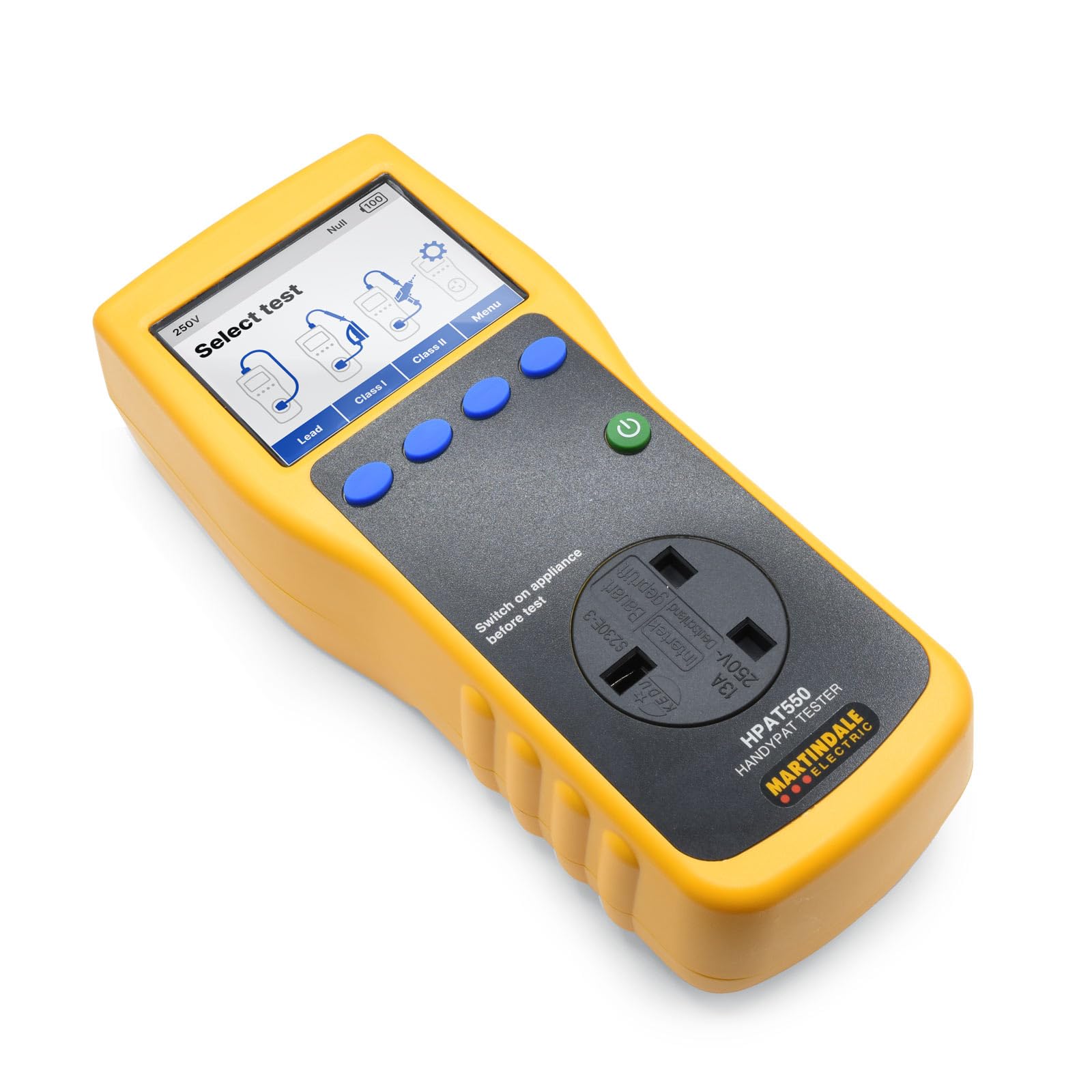MartindaleHPAT550 Handheld PAT Tester Rechargeable