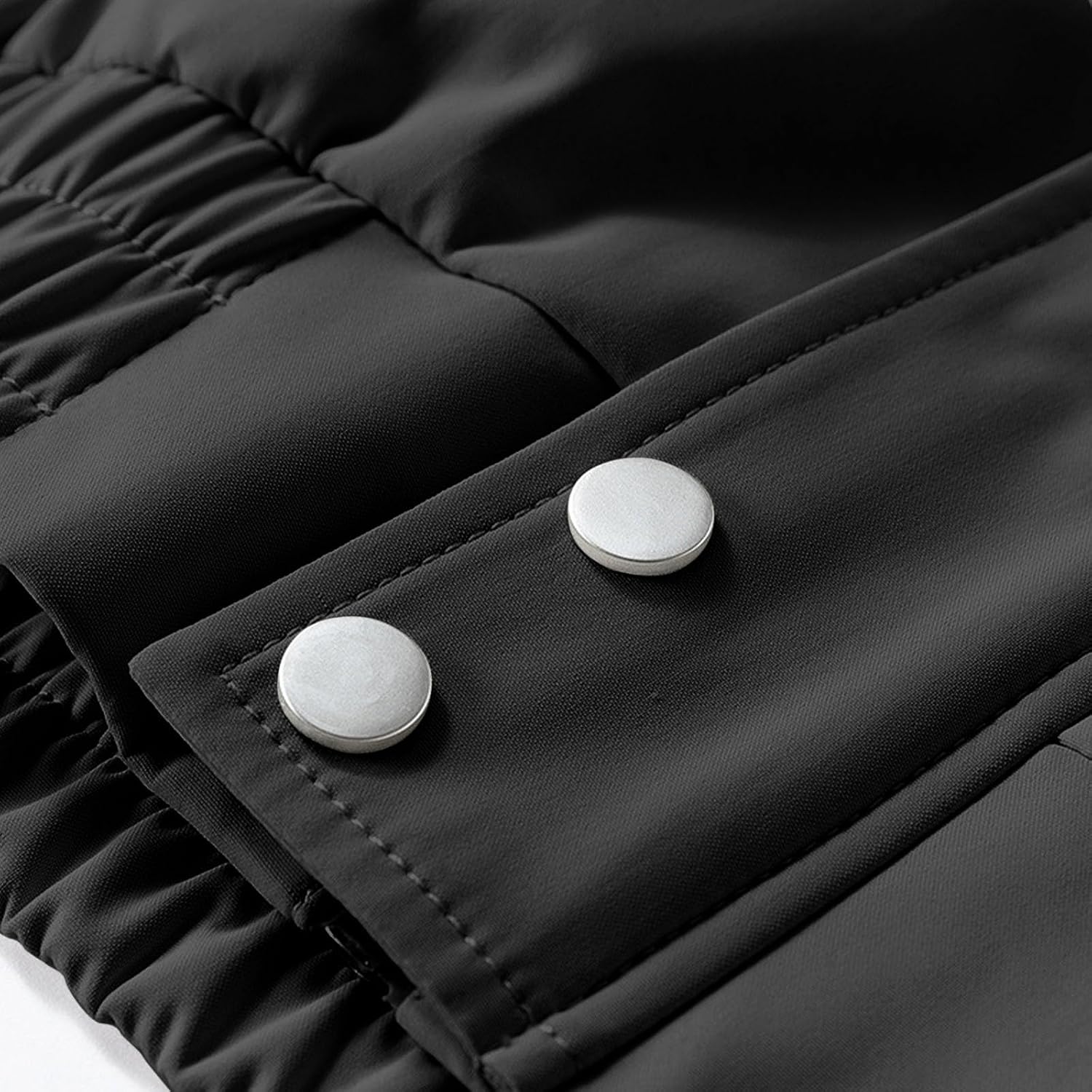Mens Stand Collar Bomber Jacket Full Zip Casual Utility Coat