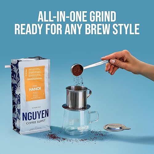 Miniatura 4 de Nguyen Coffee Supply - Hanoi Robusta Granos de café molido premium de tostado oscuro, origen único vietnamita, comercio directo, bajo contenido de