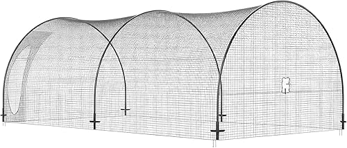WFLNHB 33ft x 12ft x 10ft Baseball Batting Cage, Heavy Duty Softball Batting Cage Net, Practice Portable Cage Net with Carry Bag, for Backyard