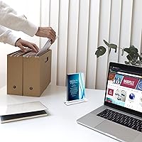 Vista 2 de Trofeo grabado Acrílico azul Forma rectangular Acentos de rayas de colores Grabado personalizado Premio para empleados