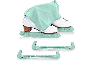 CRS Cross Skate Guards Soakers and Towels Ice Skating Bundle Includes Guards, Socks, and Towel