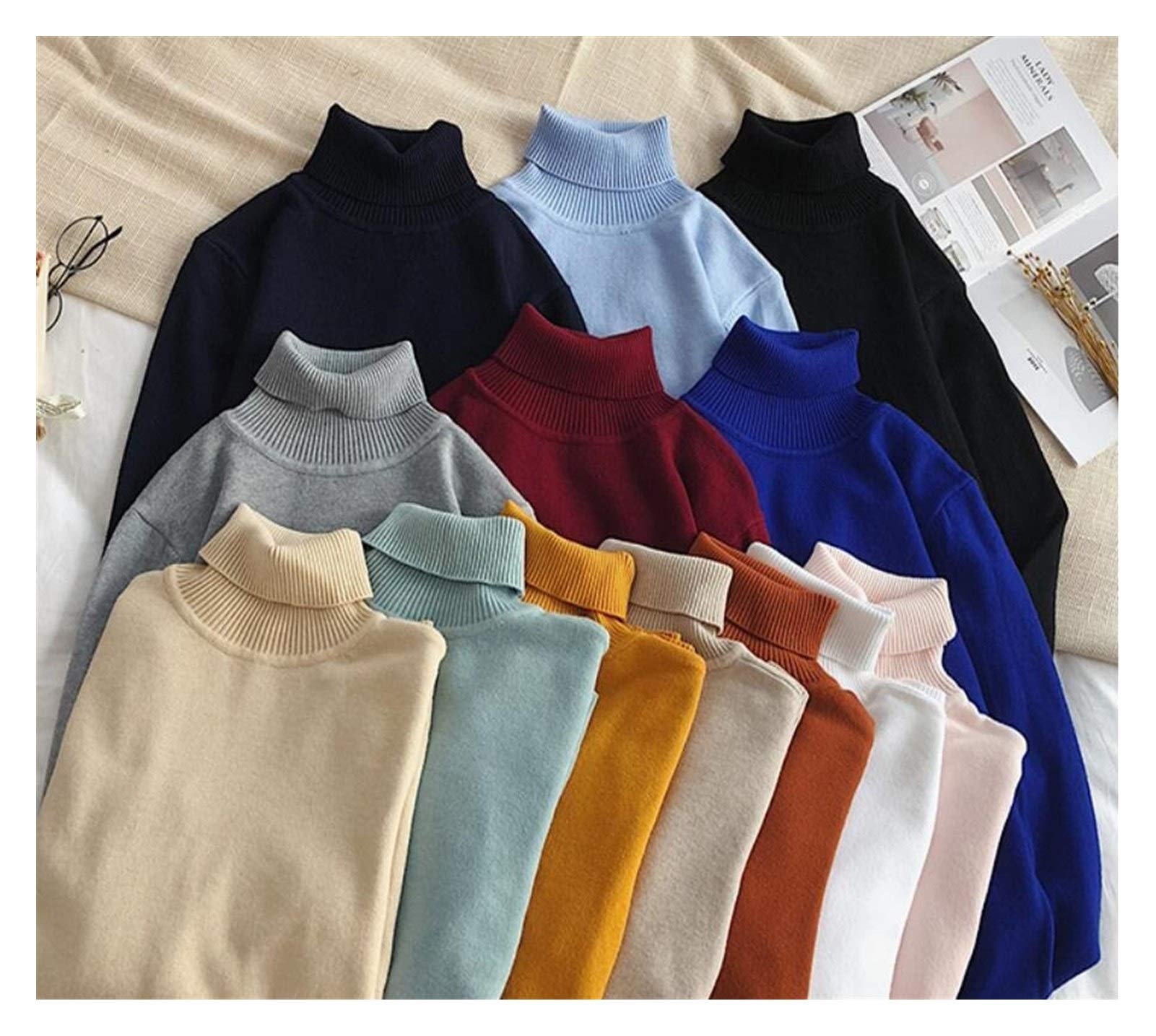 Męski golf wąski sweter zimowy sweter para sweter świąteczny sweter kolorowy damska odzież dzianinowa