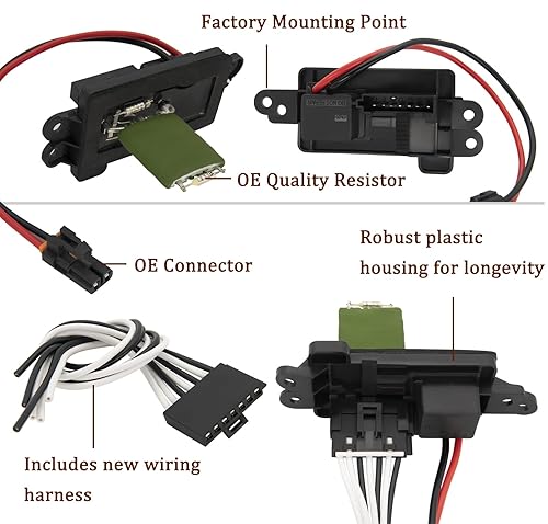 Miniatura 5 de 89019088 Resistencia de motor soplador compatible con vehículos Chevy GMC y Cadillac Silverado, Sierra, Tahoe, Suburban, Avalanche, Yukon, reemplaza