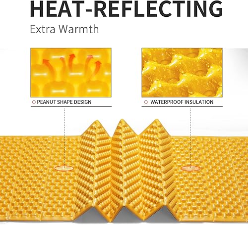 Miniatura 10 de Foam Camping Pads for Hiking, Ultralight Foam Mattress Camping, Waterproof Soft Mat for Adults, Wide Picnic Yoga Mats, Folding Camping Pad for