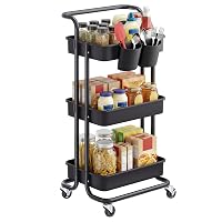 SONGMICS Carrello Scorrevole, Trolley a 3 Livelli