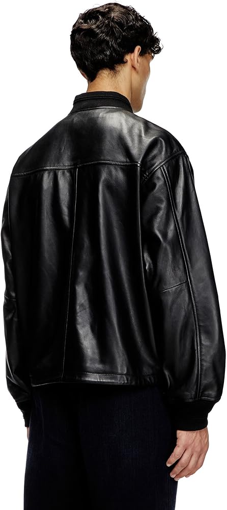 DIESEL ディーゼル L-GIOTA ラムレザー ジャケット XL ブラック 楽天