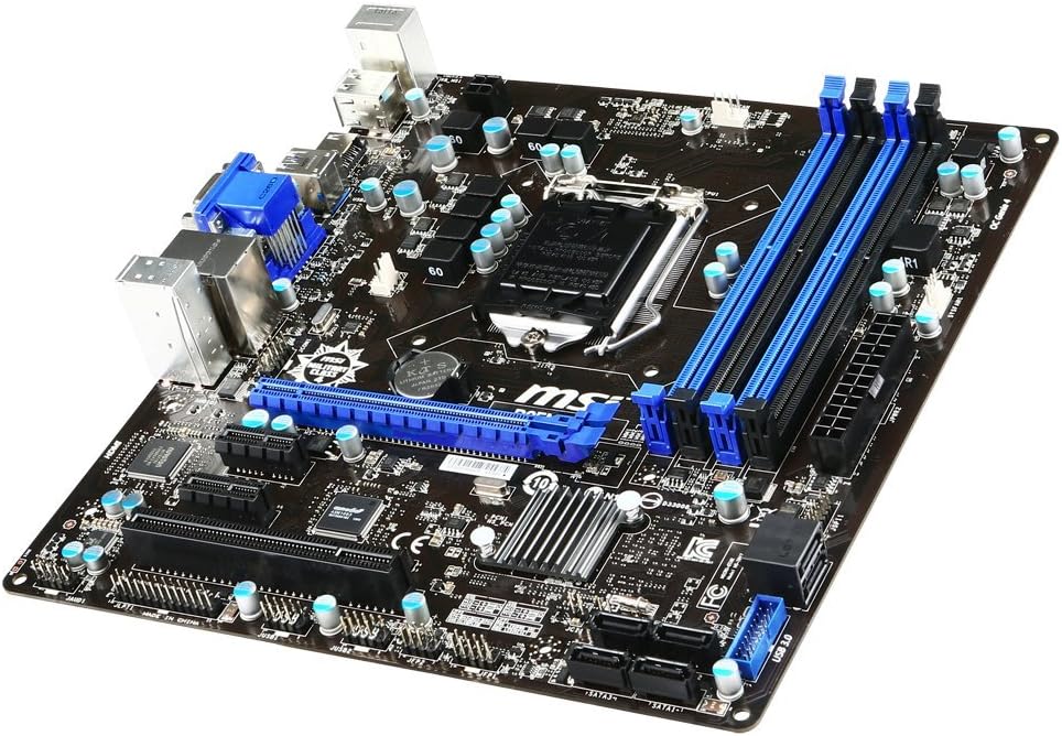 MSI Intel B85 LGA 1150 DDR3 USB 3.1 Micro ATX Motherboard (B85M-E45)